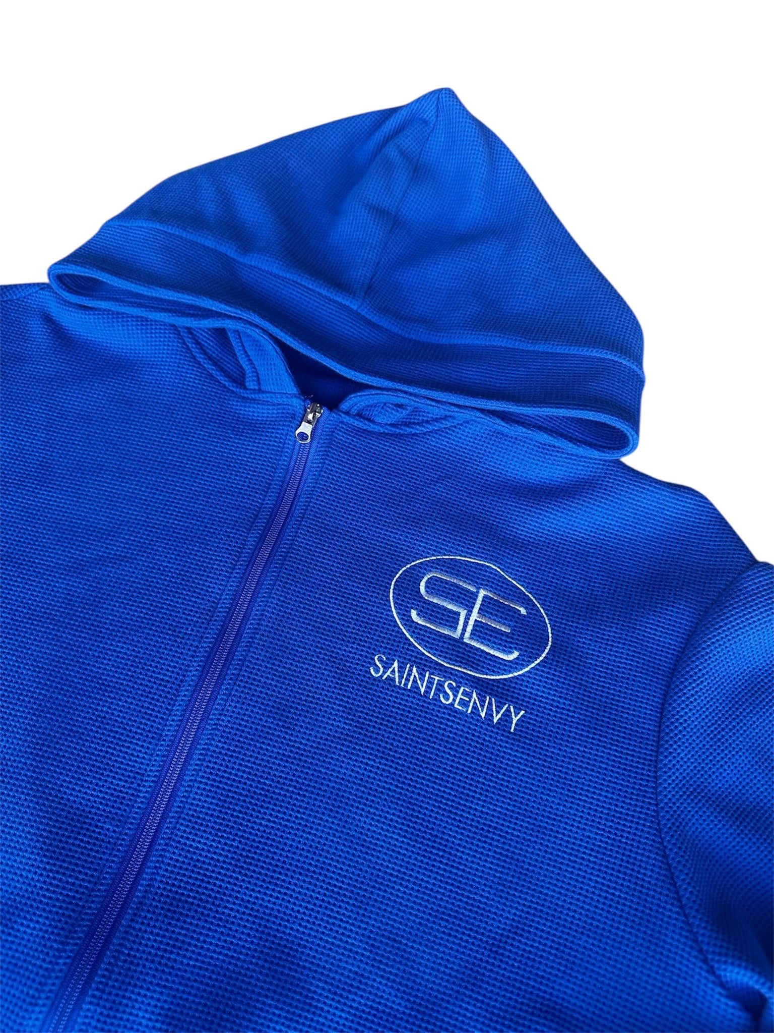 Blue Thermal Hoodie